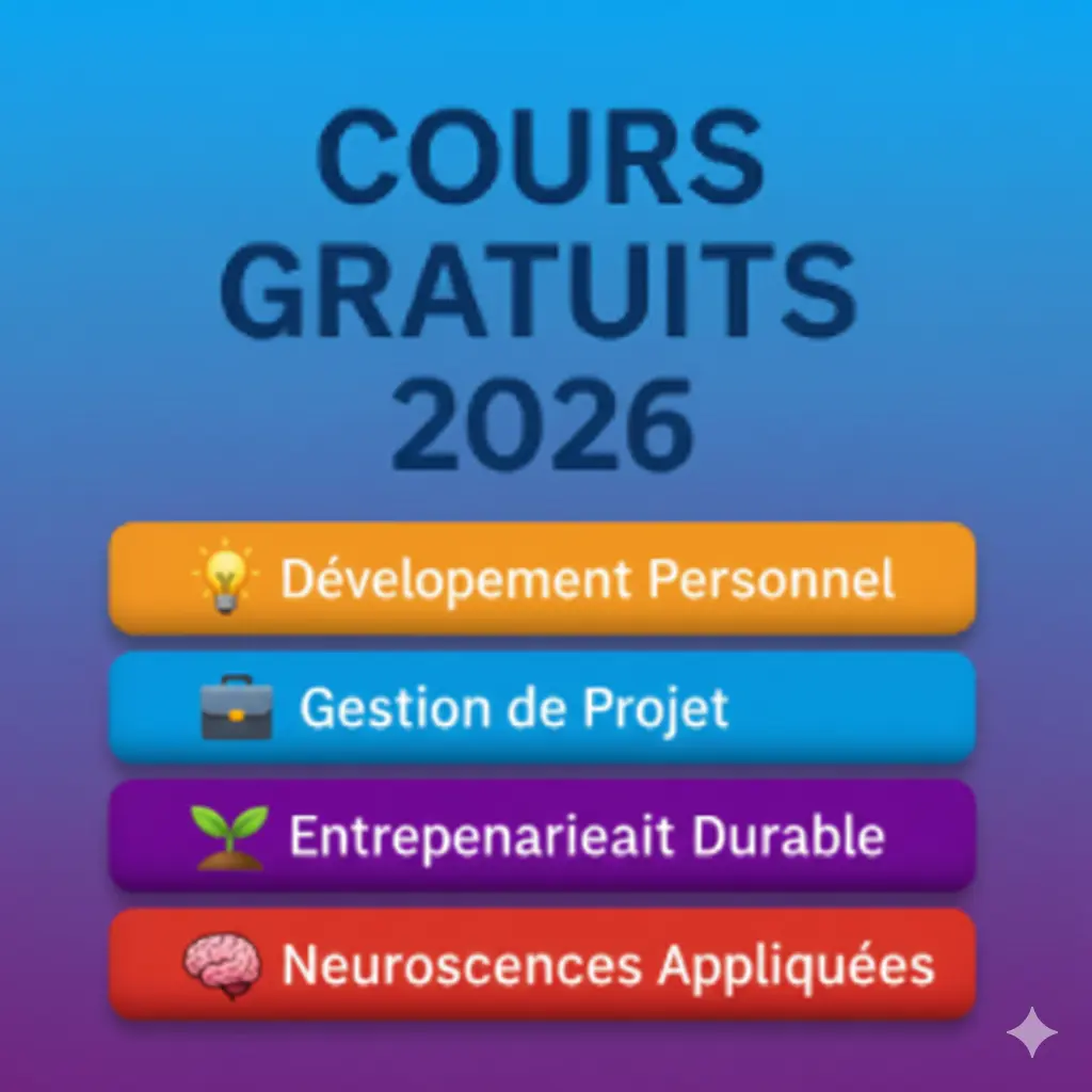 Cours gratuits disponibles dès maintenant